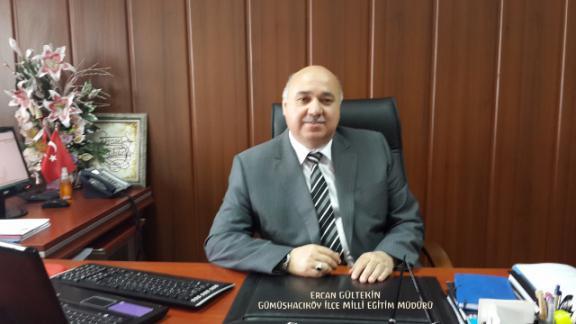 İlçe Milli Eğitim Müdürü Sayın Ercan GÜLTEKİN´ in 2015-2016 Öğretim Yılı 1. Dönem Yarıyıl Tatili Mesajı