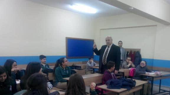 İlçe Milli Eğitim Müdürü Sayın  Ercan GÜLTEKİN Mehmetpaşa Ortaokulu Ziyaret etti