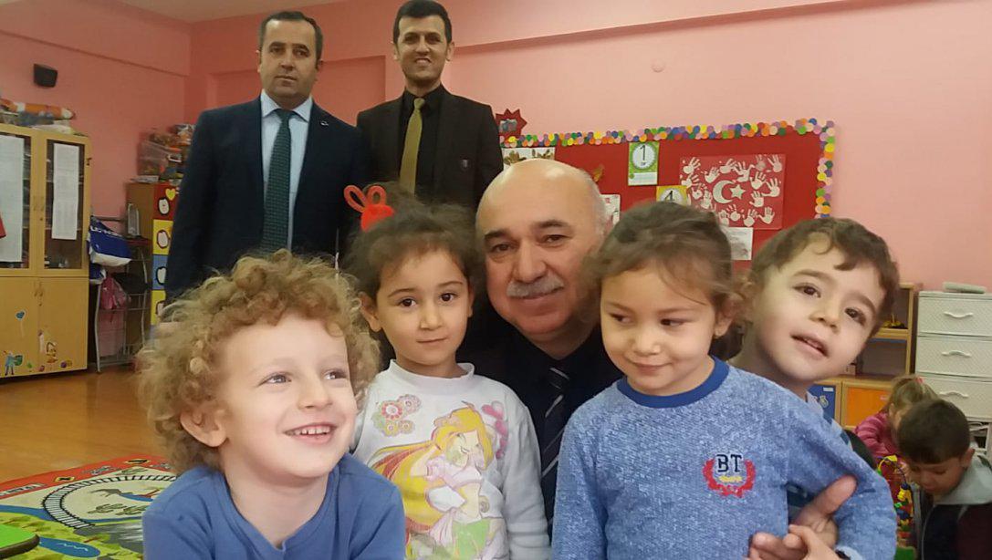 İlçe Milli Eğitim Müdürümüz Ercan Gültekin, Merkez Anaokuluna ziyarette bulundu. 