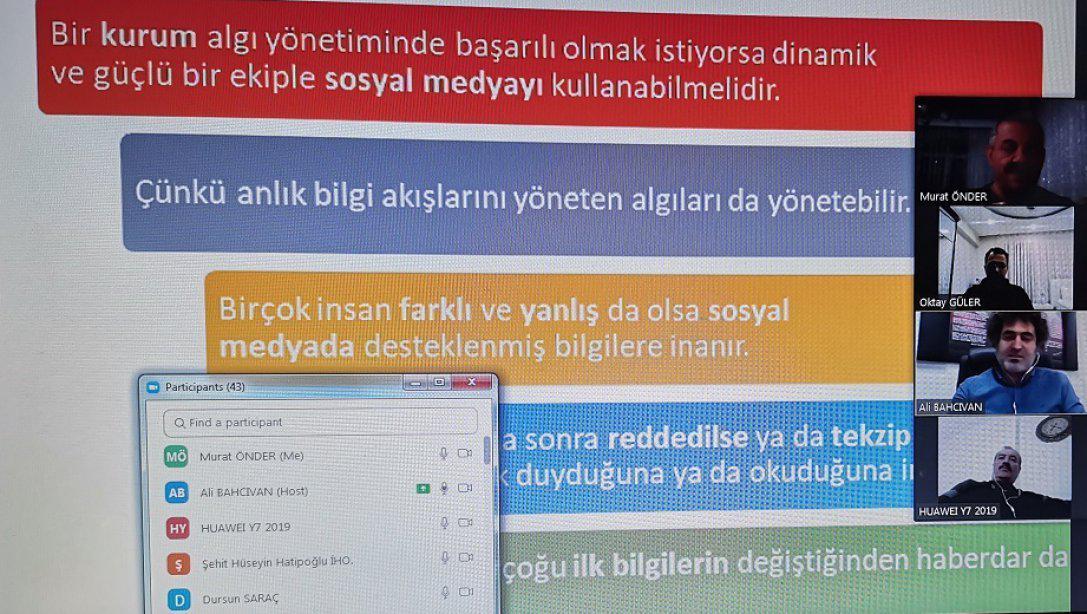 Gümüşhacıköy İlçesi Aralık Ayı YÖGEP Faaliyeti Dijital Ortamda Gerçekleştirildi.