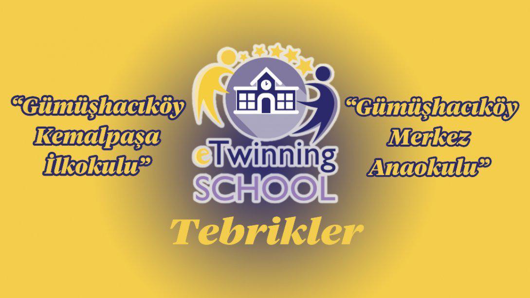 Gümüşhacıköy İlçe Geneli İki Okulumuz eTwinning Okulu Olmaya Hak Kazanmıştır.