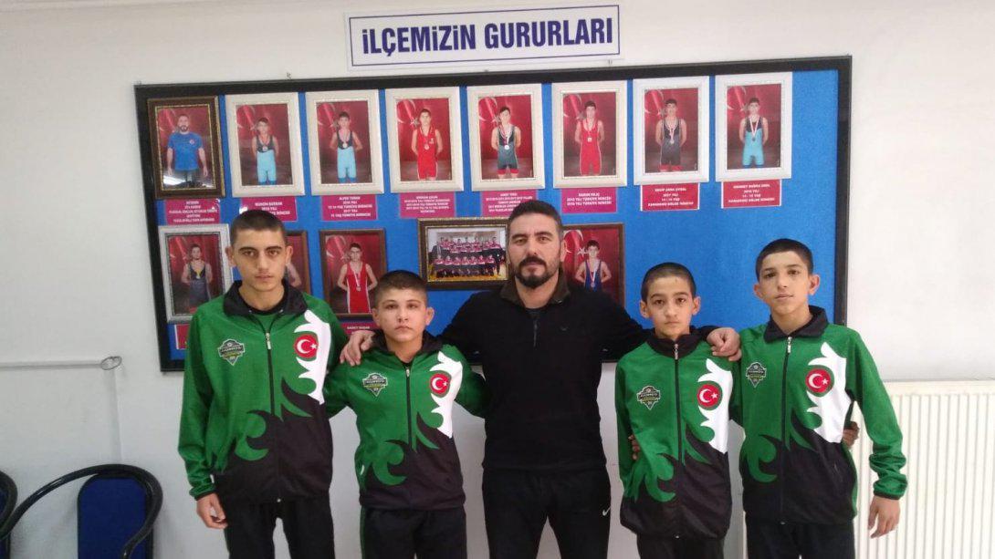 Türkiye U-15 Güreş Müsabakaların da İlçemizden Büyük Başarı