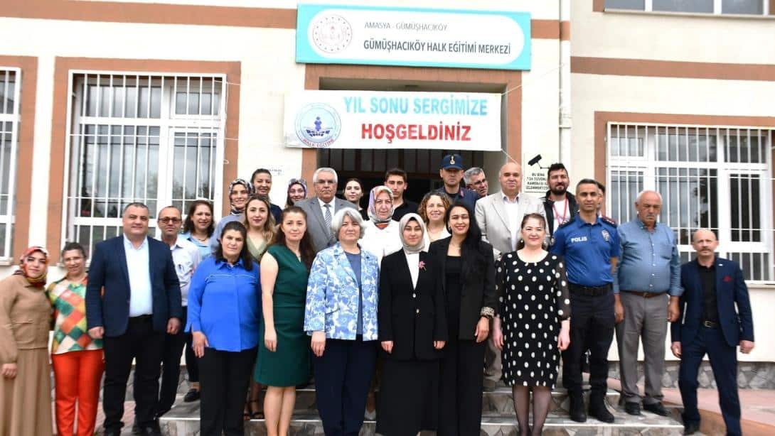 GÜMÜŞHACIKÖY'DE HAYAT BOYU ÖĞRENME HAFTASI YIL SONU SERGİSİ BÜYÜK İLGİ GÖRDÜ